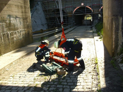 Höhensicherungsübung am Tunnel Appolding 200000safad1